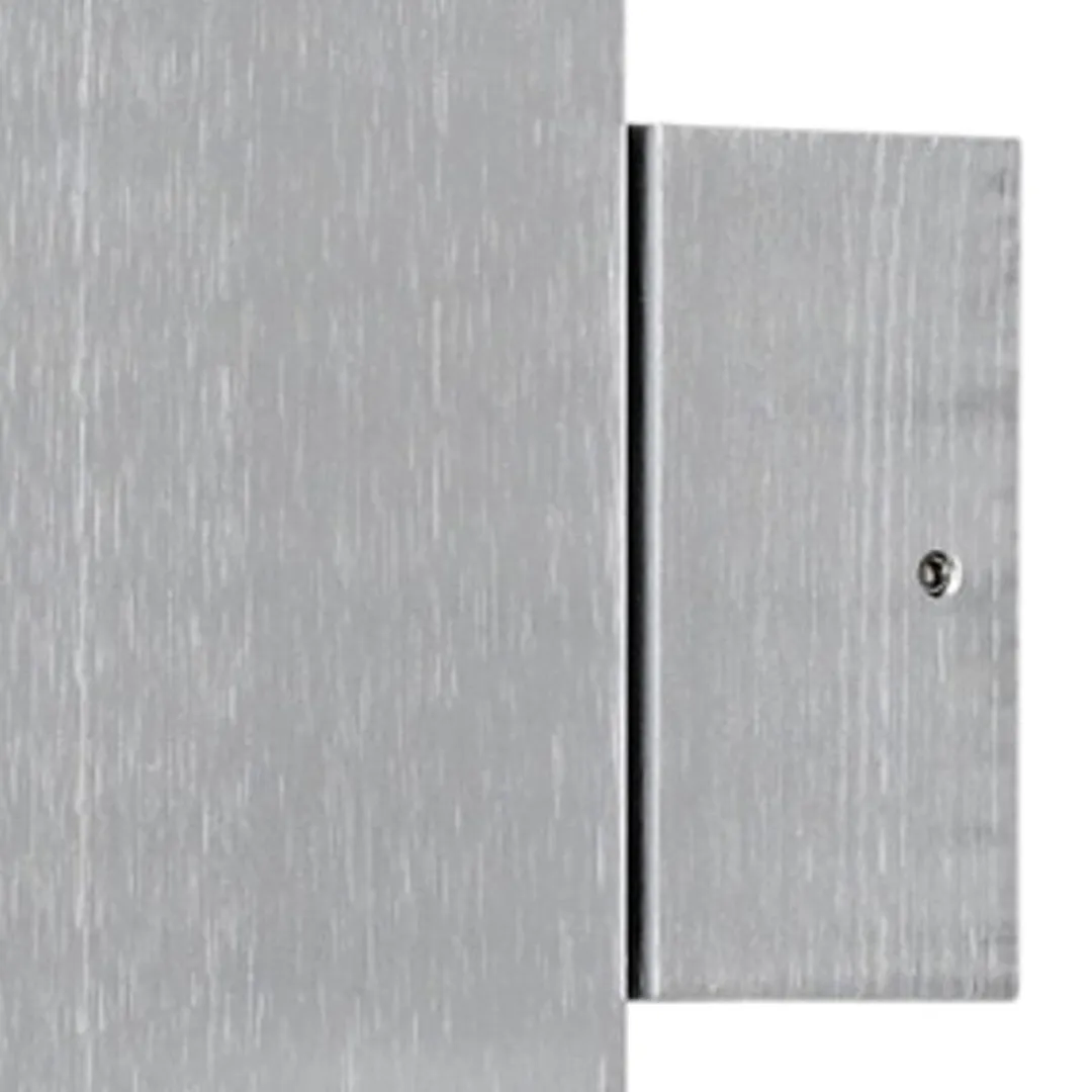 Konstsmide Monza Wandspot Twin Square 20cm - 2x70W GU10 - Zilver - afbeelding 6 van 6