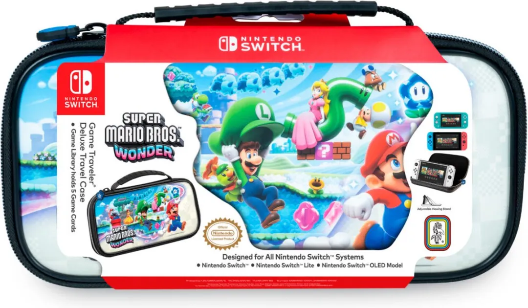 Nacon Game Traveler Deluxe NNS54 Reisetui - Super Mario Wonder - Veelkleurig