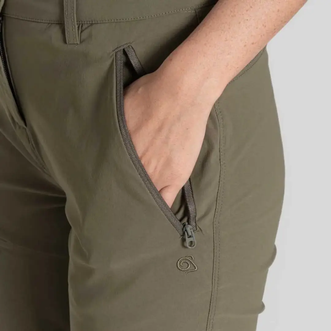 Craghoppers NosiLife Pro Convertible III Damesbroek - Wild Olive - afbeelding 3 van 4