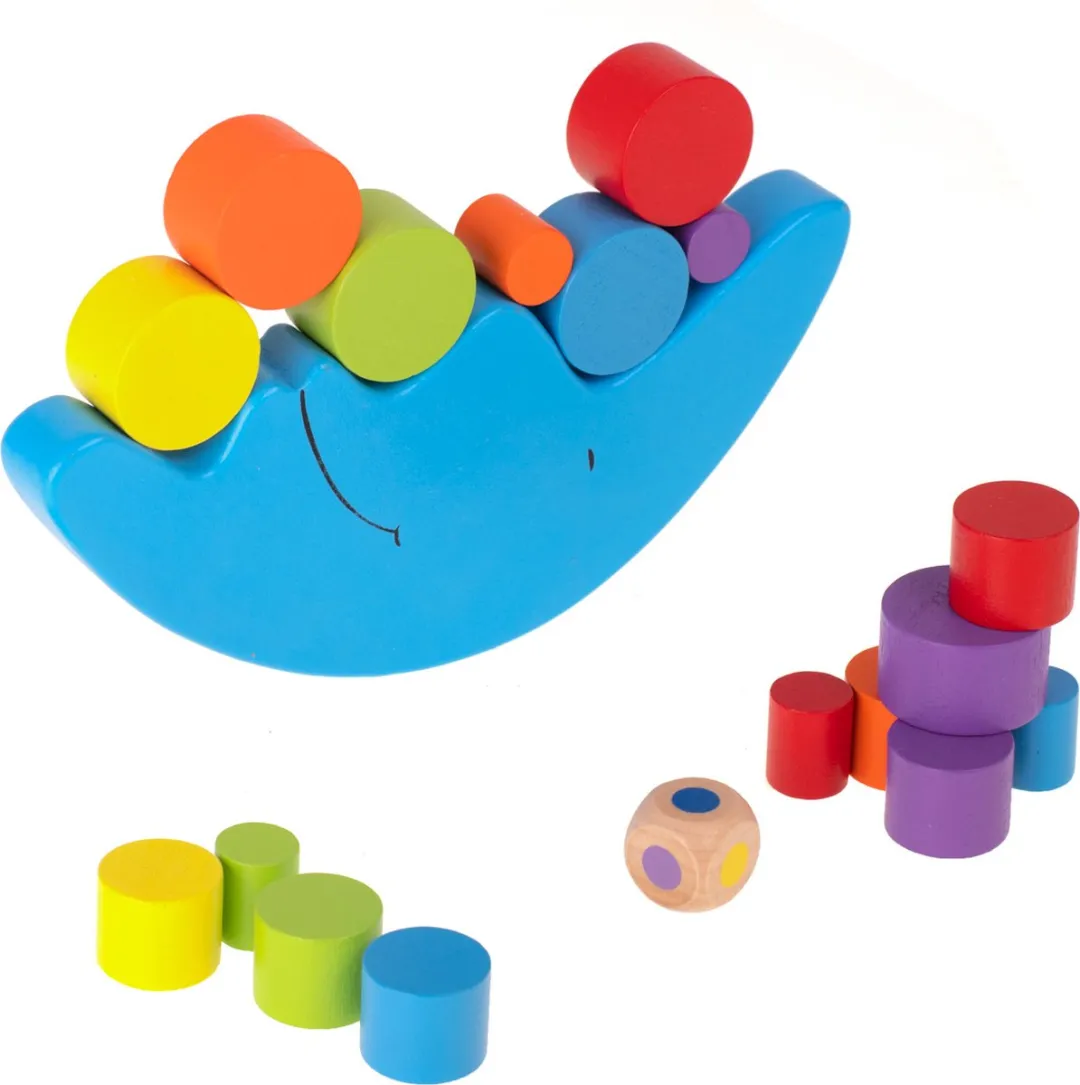 Montessori houten maan balanceer arcade spel