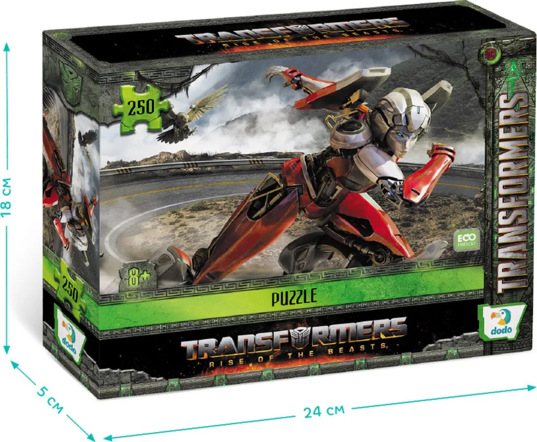 Dodo Toys Transformers Rise of the Beasts Puzzel 250 Stuks - 8+