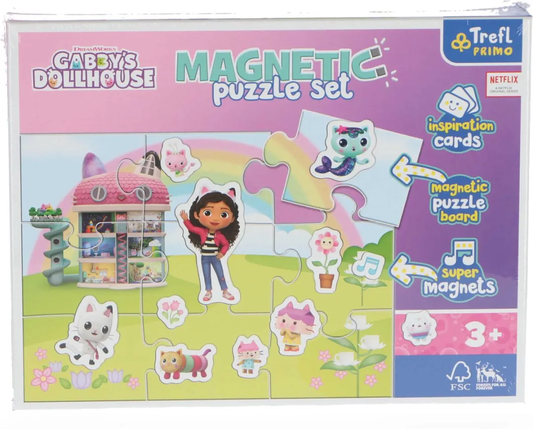 Trefl Gabby's Poppenhuis Magnetische Puzzel 9 Stuks - Multicolor