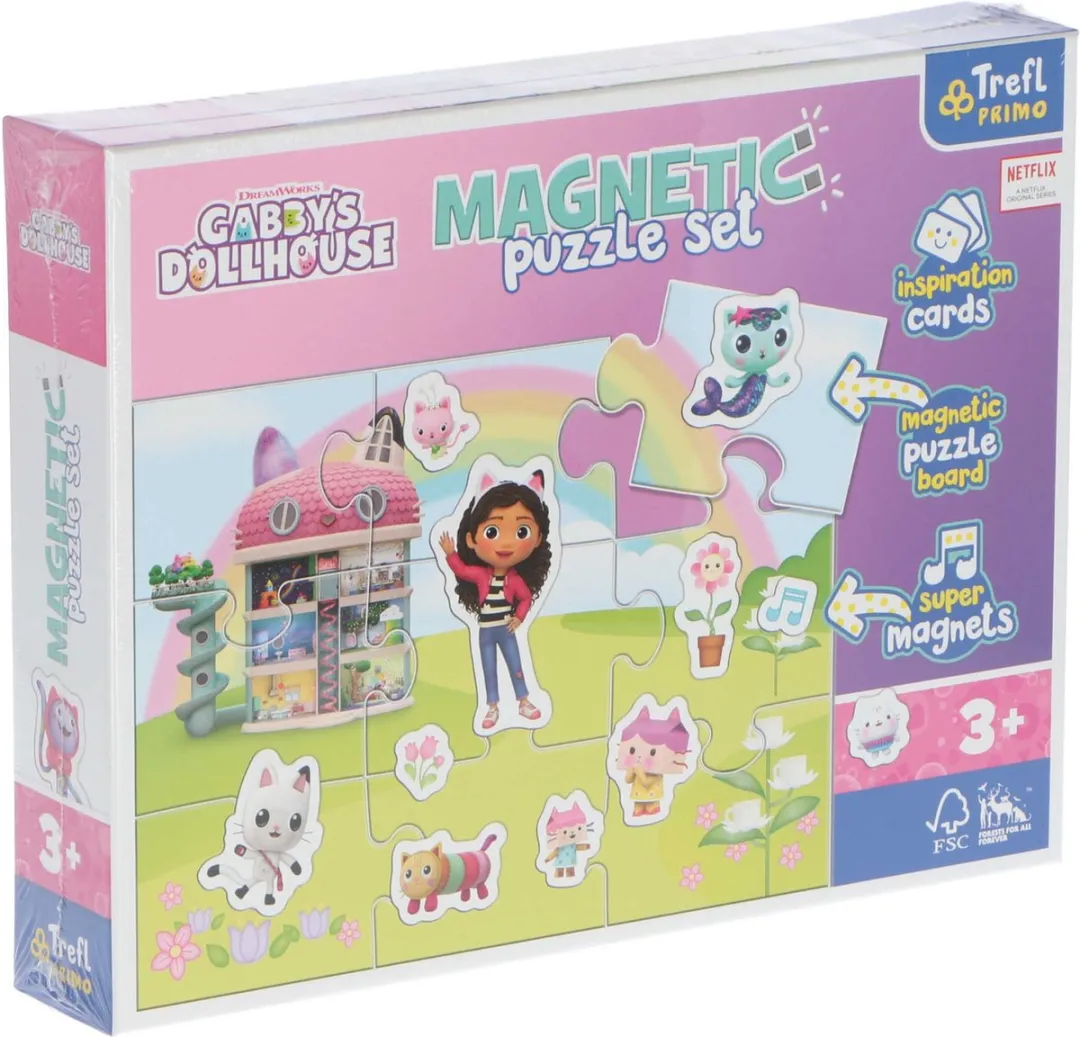 Trefl Gabby's Poppenhuis Magnetische Puzzel 9 Stuks - Multicolor