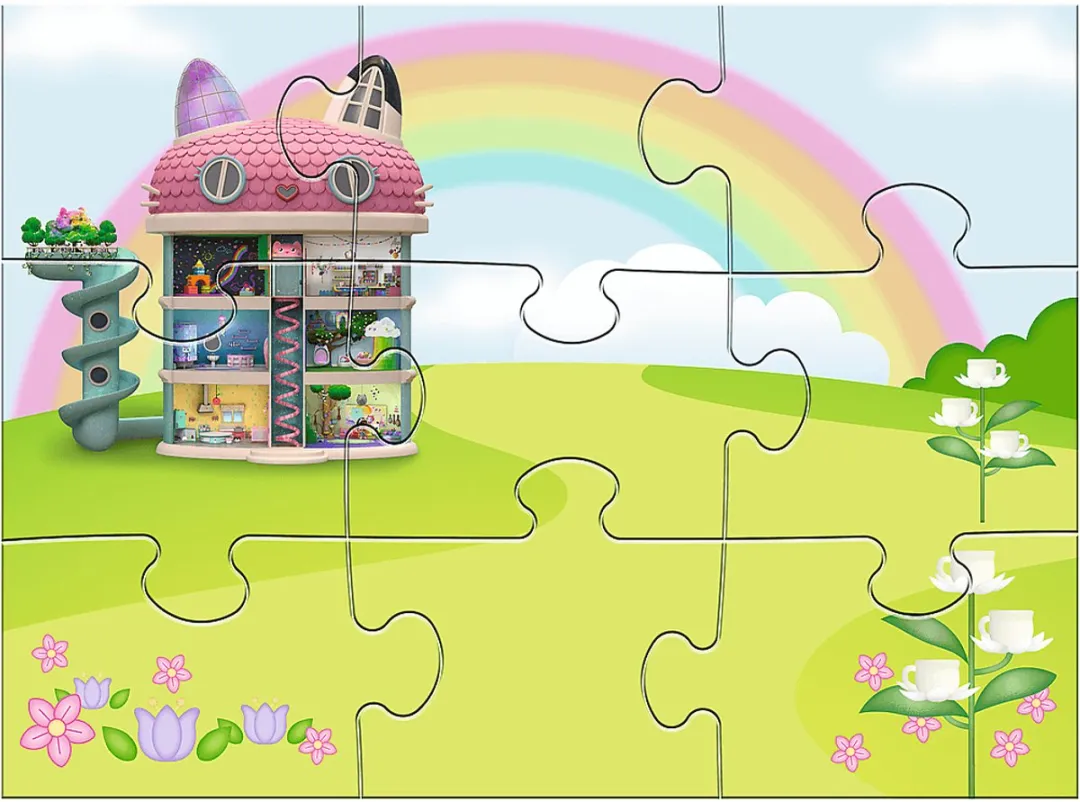 Trefl Gabby's Poppenhuis Magnetische Puzzel 9 Stuks - Multicolor