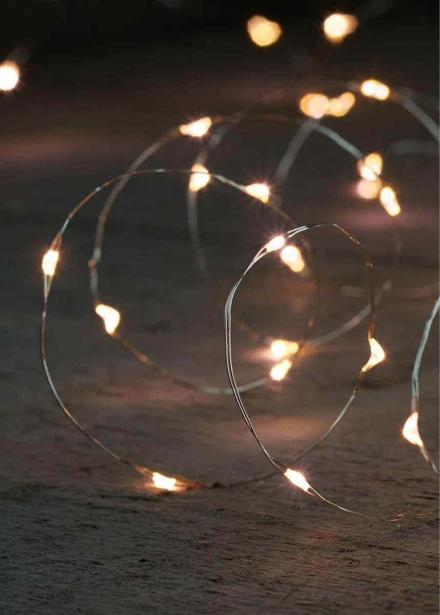 Anna's Collection Kerstverlichting 5m - 100 lampjes - Zilver