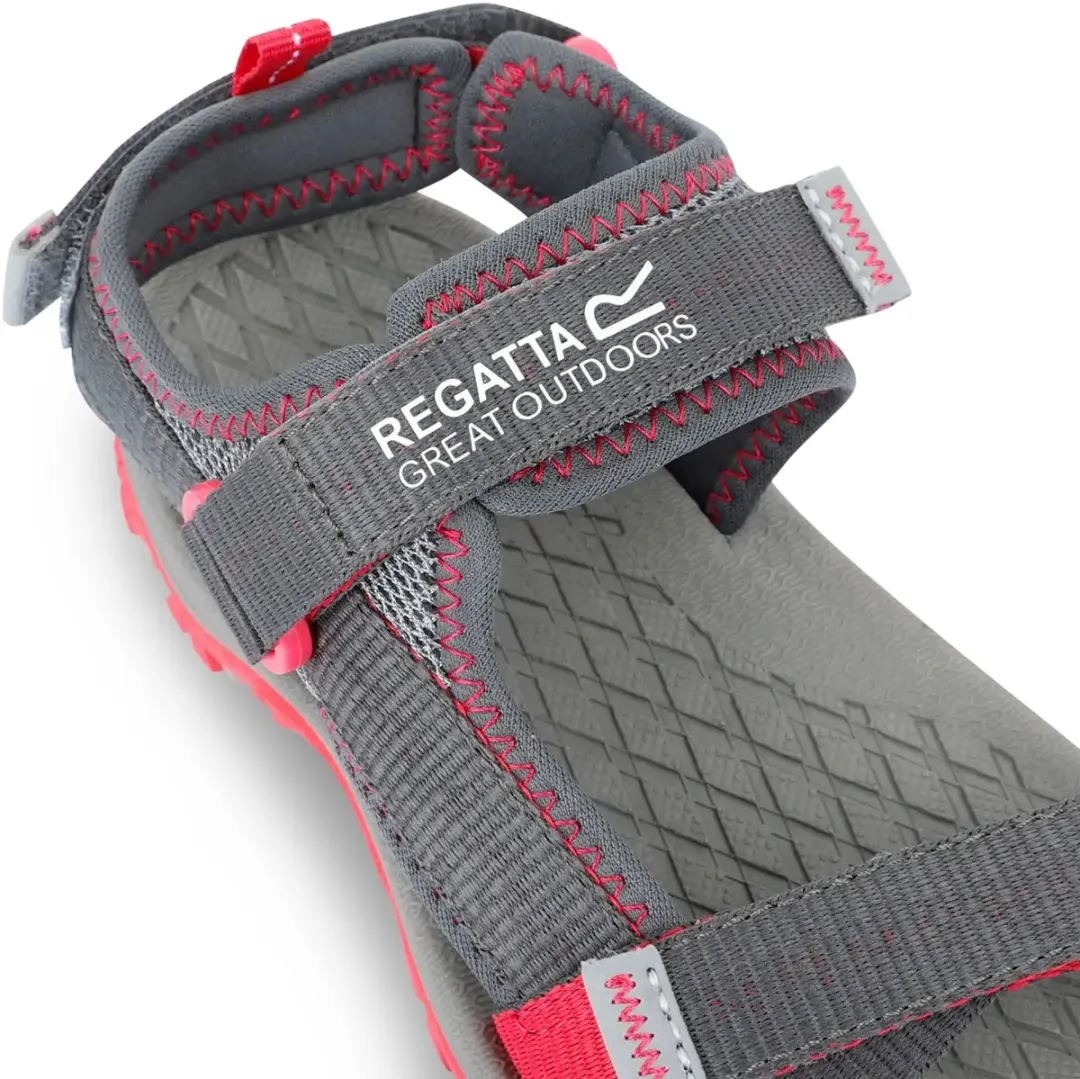 Regatta Blaze Kindersandalen - Grijs/Roze - afbeelding 2 van 6