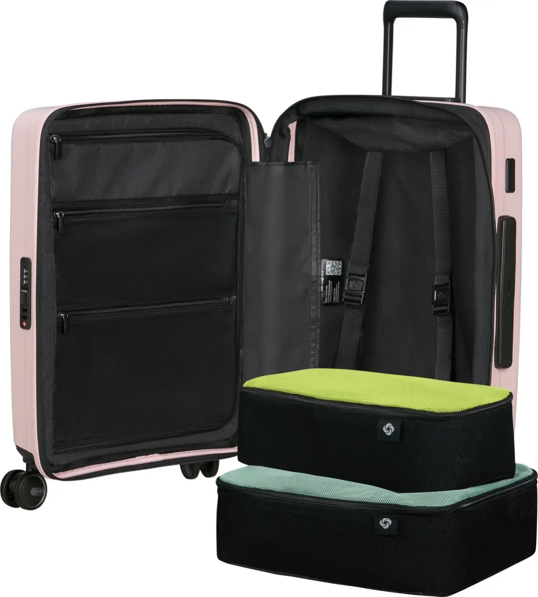 Samsonite Restackd Spinner Koffer 55cm - 48L - Rose - afbeelding 4 van 6