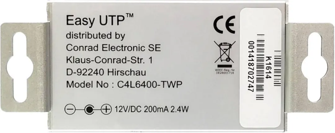 Renkforce RF-2555340 Netwerkverlengstuk 500m - 100 MBit/s