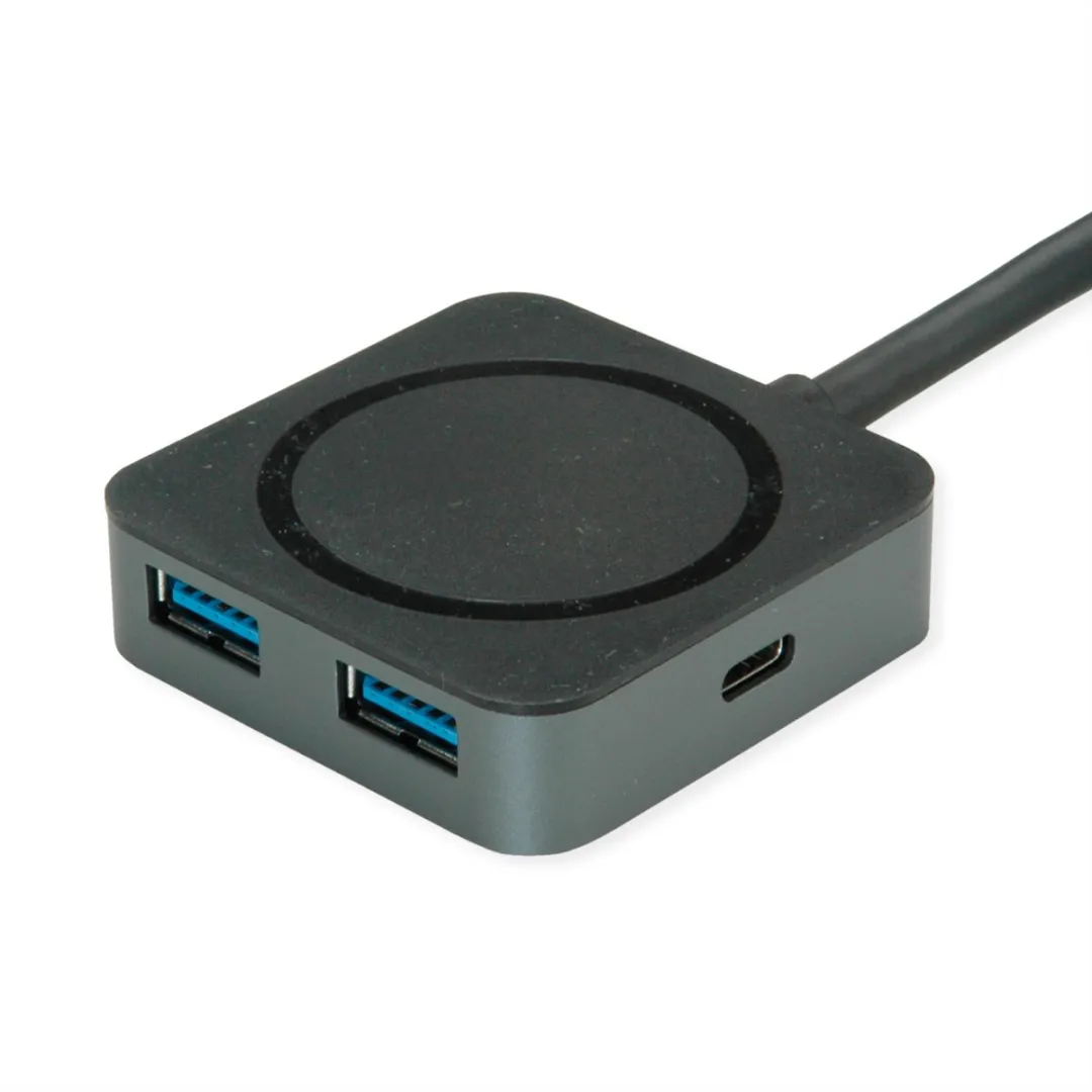 Value USB 3.2 Gen 2 Hub 4 Poorten - 3m Kabel - Zwart - afbeelding 5 van 6