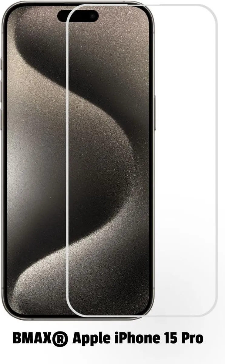 BMAX iPhone 15 Pro Screenprotector - 2 Stuks
