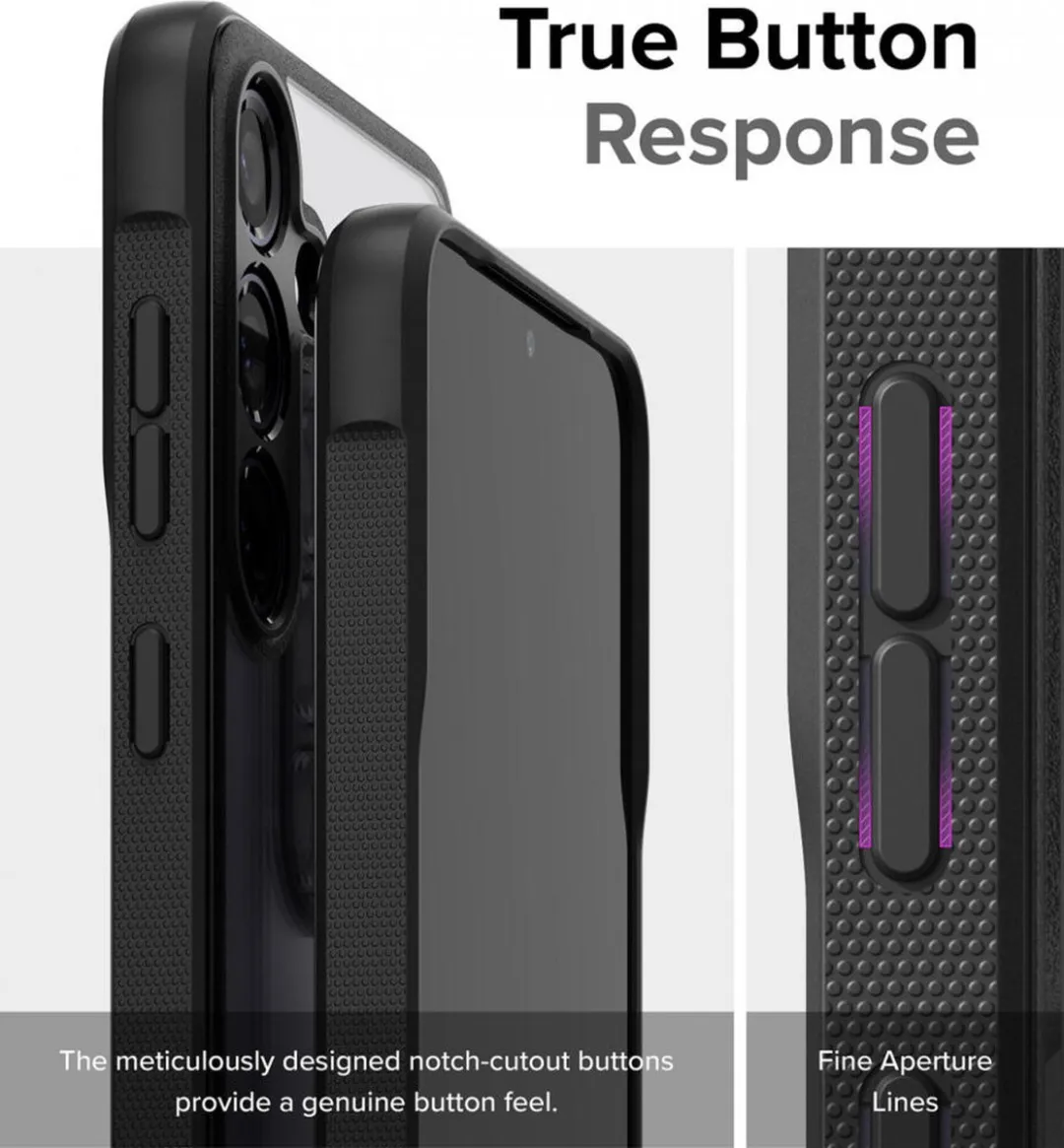 Ringke Fusion Bold Hoesje Samsung Galaxy S24 - Transparant/Zwart