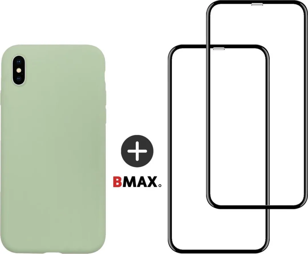 BMAX iPhone XS Siliconen Hoesje Mintgroen