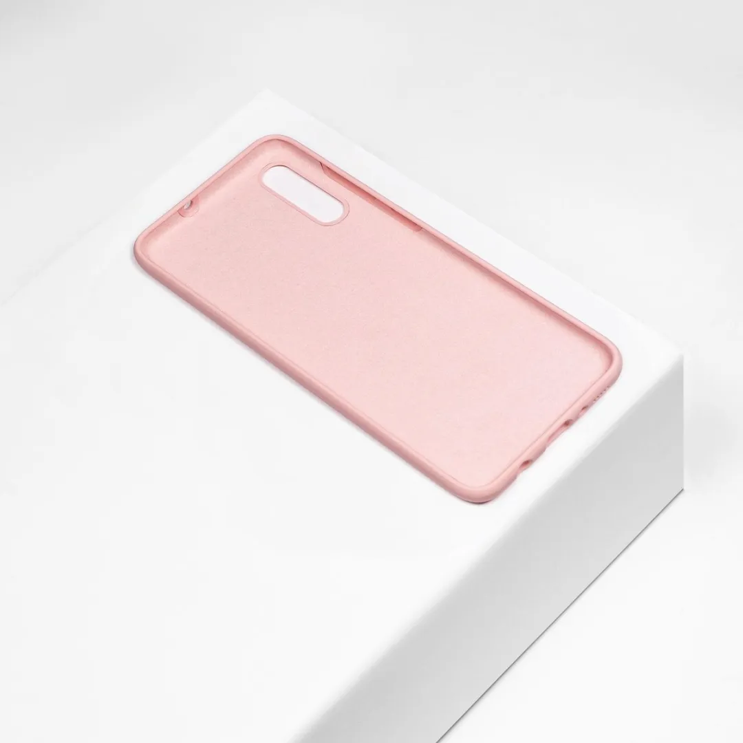 BMAX Siliconen Hoesje Samsung Galaxy A70 - Lichtroze - BMAX6135121
