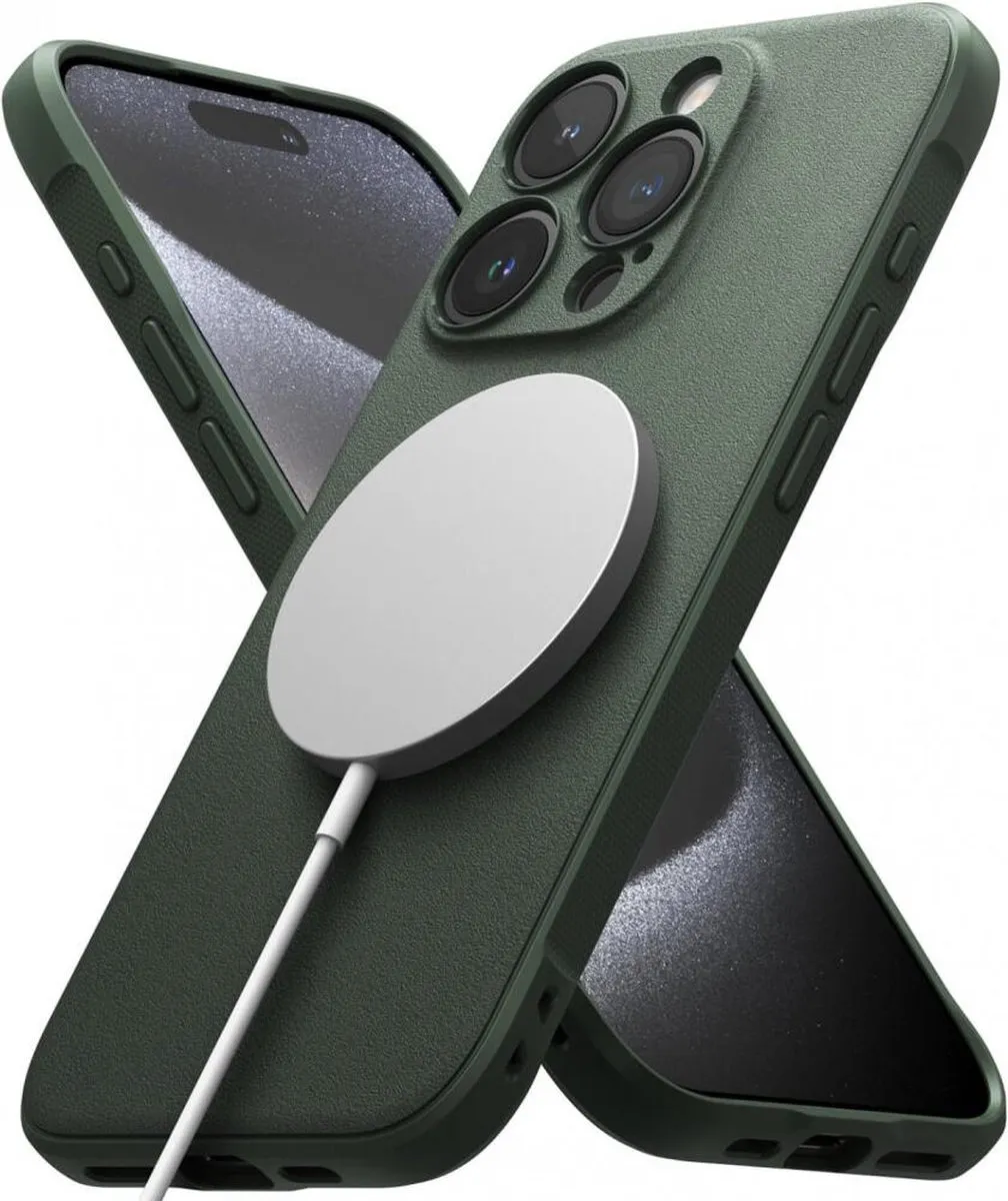 Ringke Onyx Magnetic iPhone 16 Hoesje - Groen