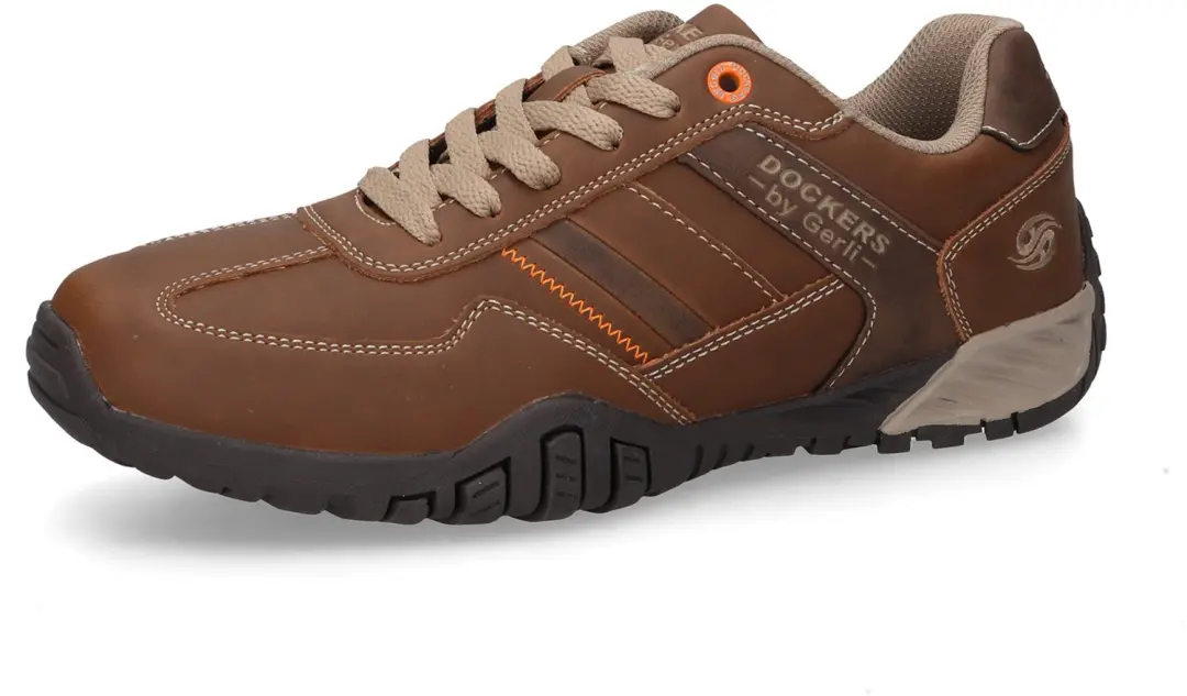 Dockers by Gerli Heren Sneakers Soft Insock Gelzool 54BN003-650470 bruin
