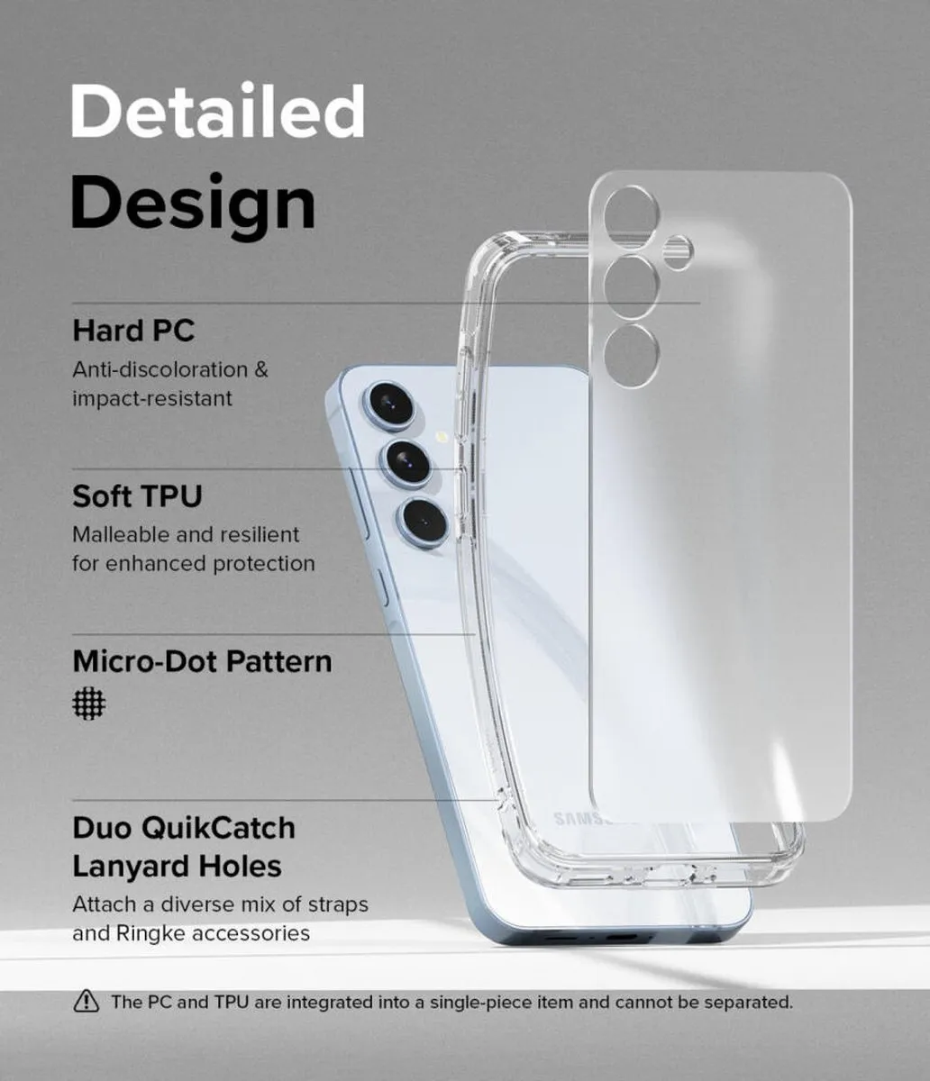 Ringke Fusion Hoesje Samsung Galaxy A35 - Matte Transparant