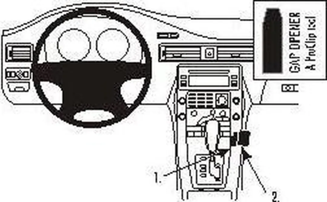Brodit ProClip 853870 Volvo S80/V70 II/XC70 Houder