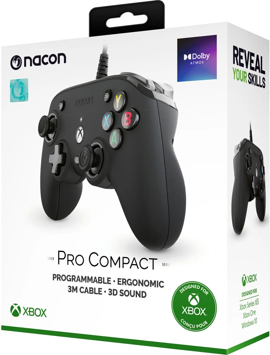Nacon Pro Compact Controller Xbox Series X|S - Zwart