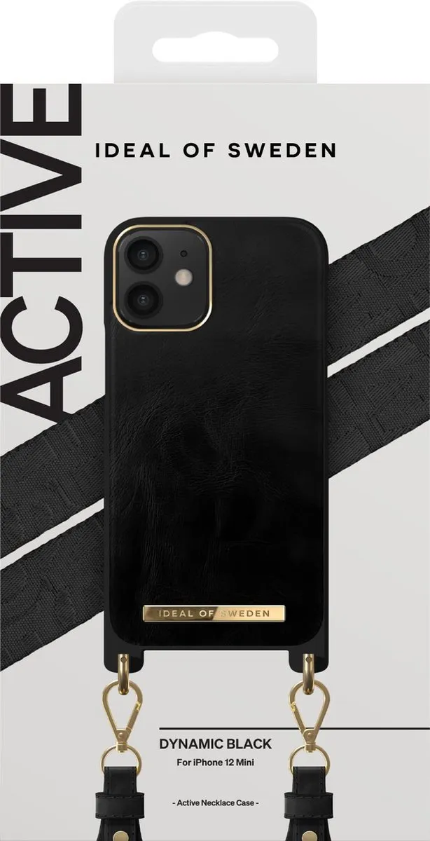iDeal of Sweden Active Necklace Case iPhone 12 Mini IDNCAC21-I2054-296 - Zwart - afbeelding 3 van 4