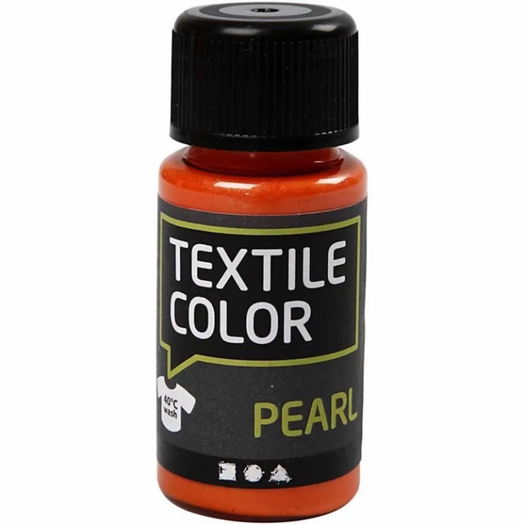 Creativ Company Textile Color Pearl Oranje 50ml