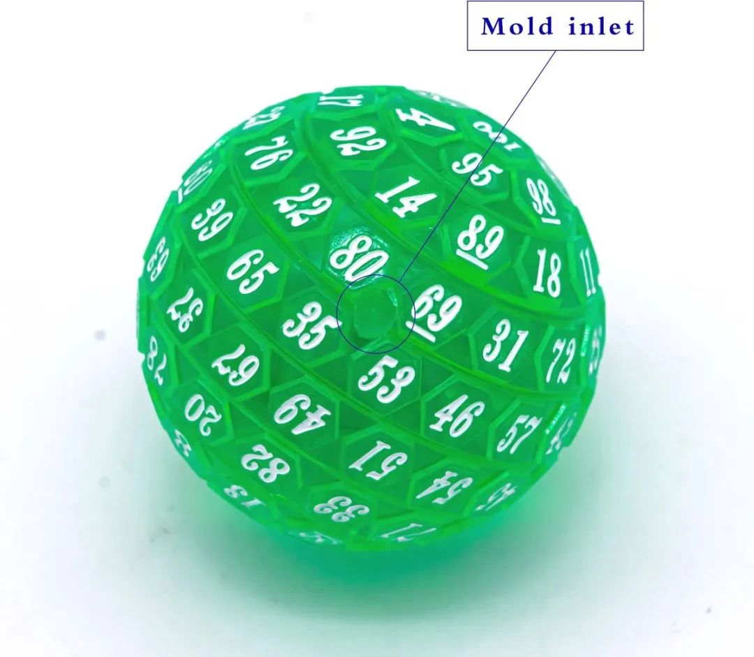 Lapi Toys D100 Doosdobbelsteen - Acryl - Groen