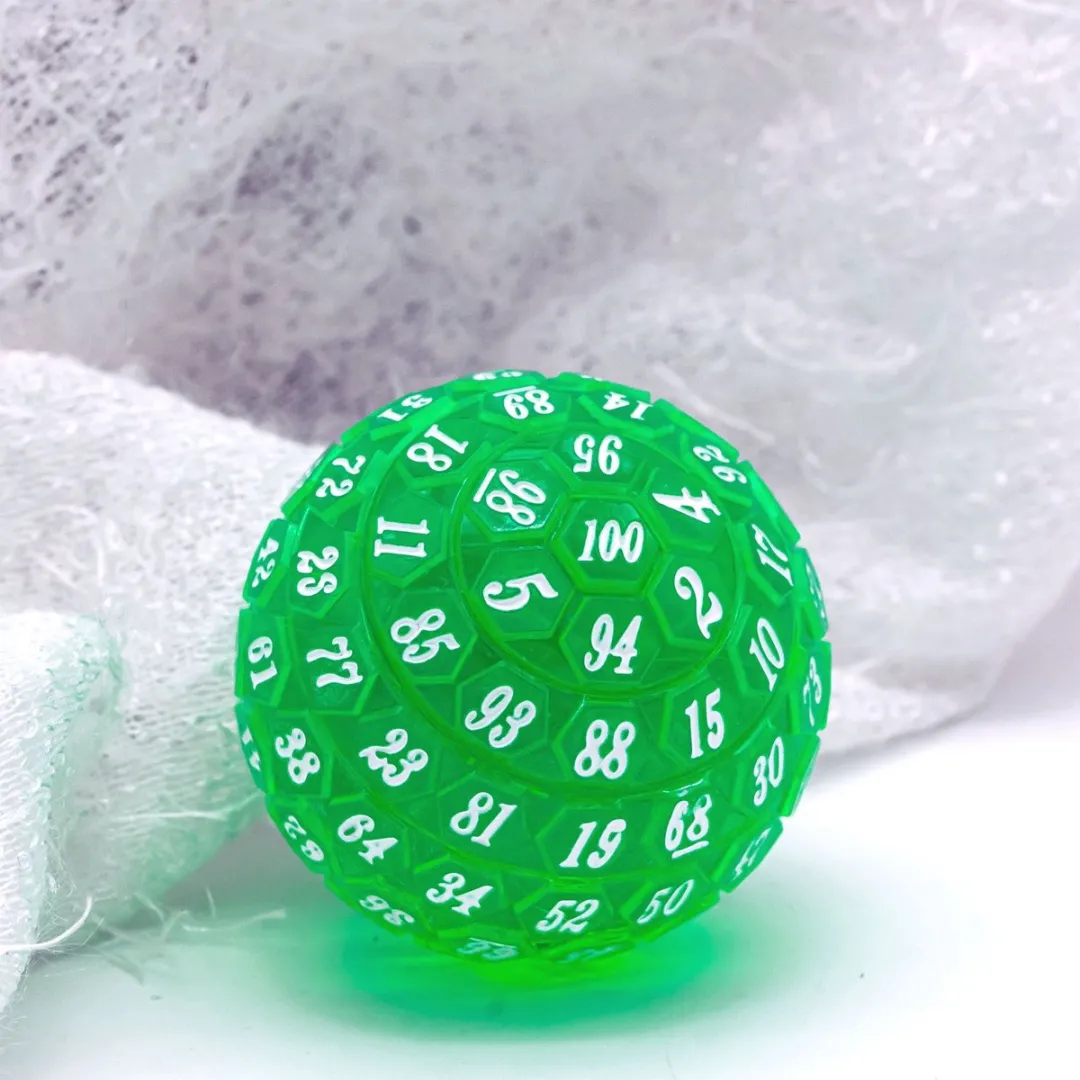 Lapi Toys D100 Doosdobbelsteen - Acryl - Groen