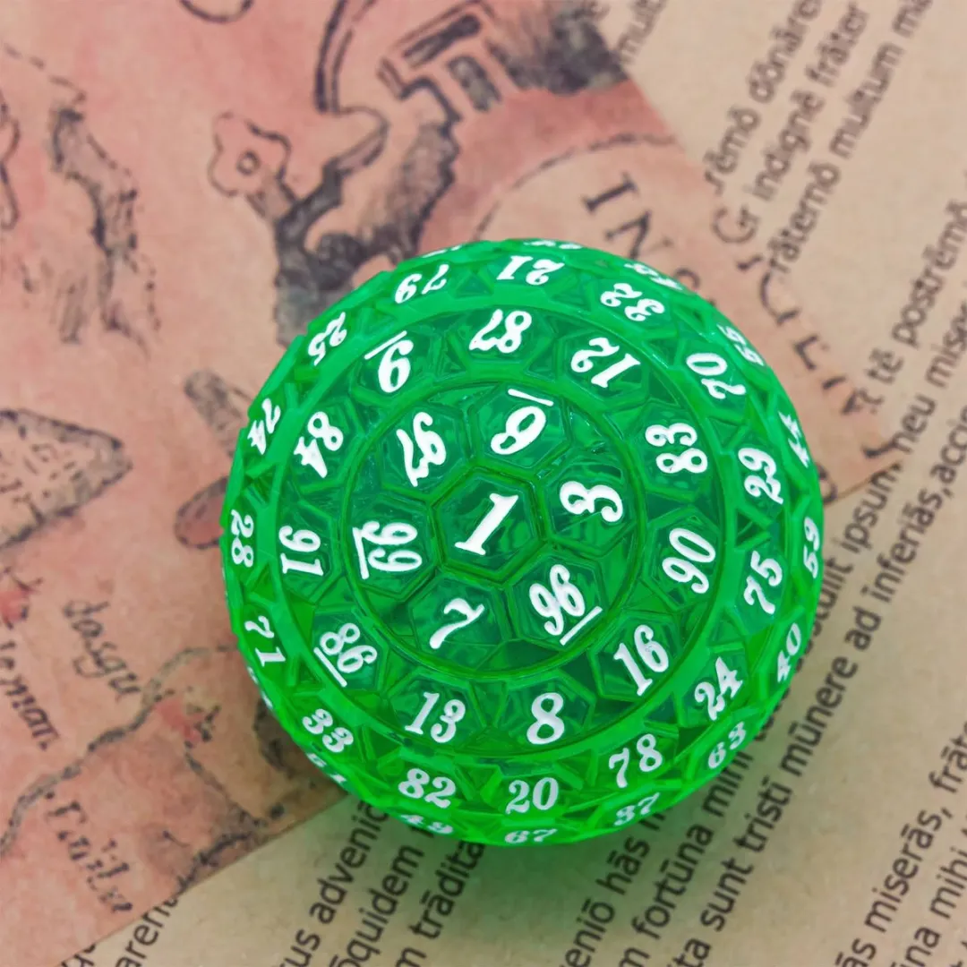Lapi Toys D100 Doosdobbelsteen - Acryl - Groen
