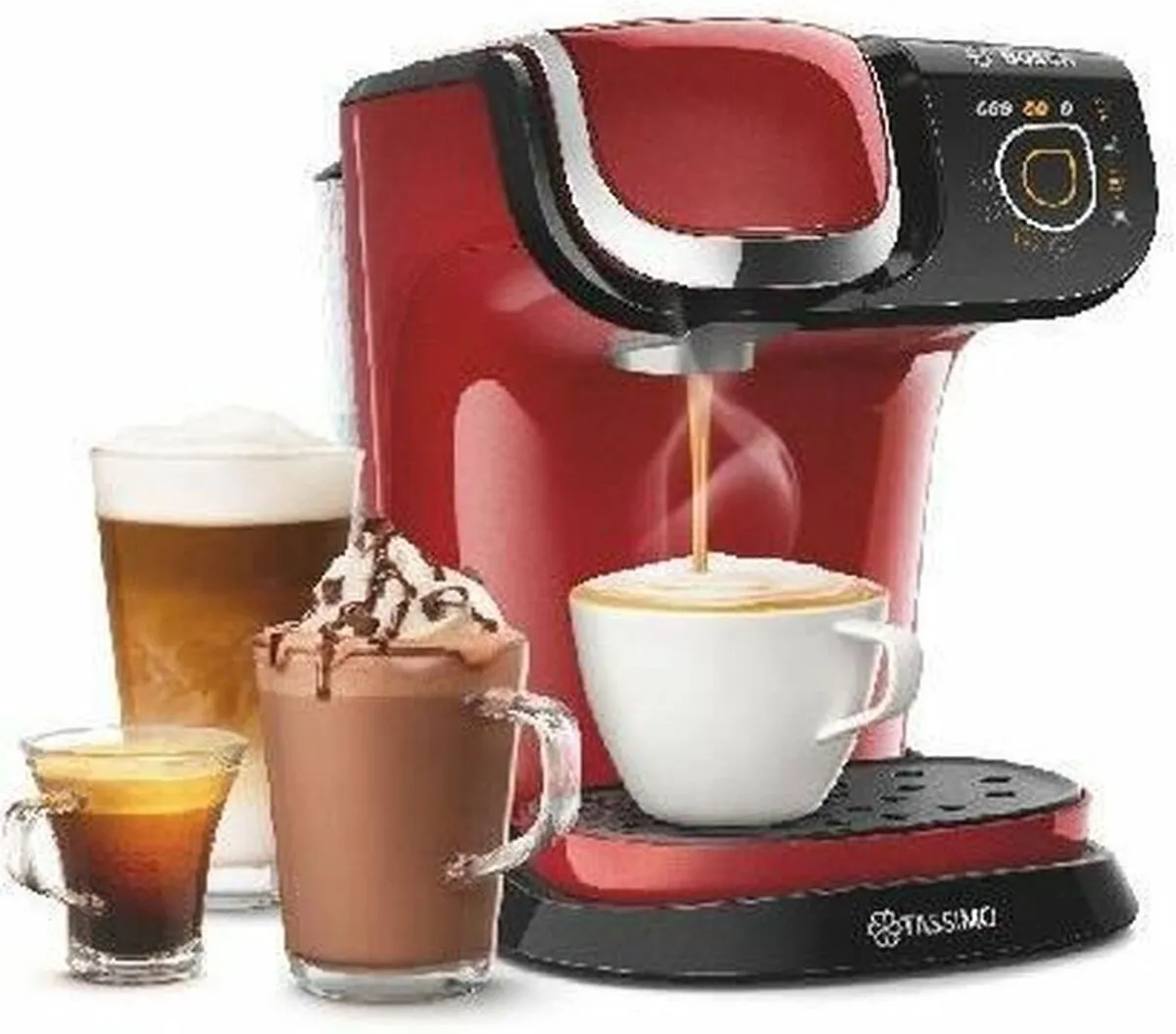 Bosch TAS6503 My Way Koffiepadmachine - 1,3L - Rood