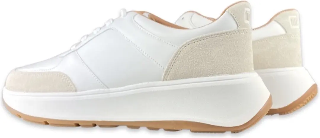 FitFlop F-Mode Sneakers - Suede/Leren - Wit - afbeelding 3 van 6