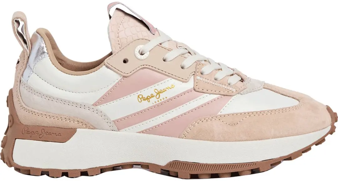 Pepe Jeans Lucky Original Schoenen Beige,Wit EU 40 Vrouw