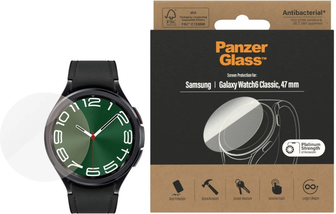 PanzerGlass PZ-3684 Screenprotector Samsung Galaxy Watch 6 Classic 47mm - Transparant
