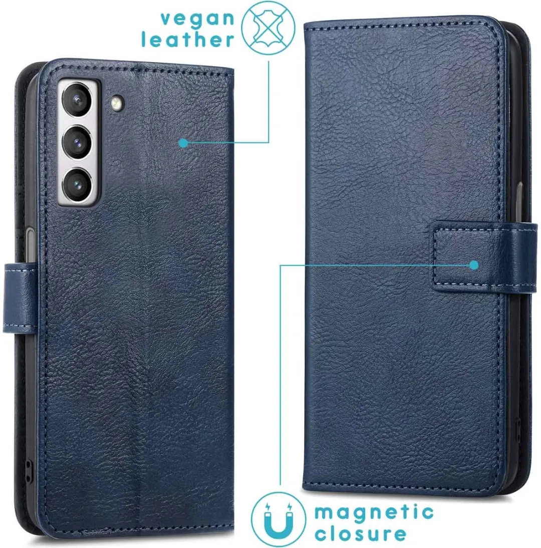 Imoshion Hoesje Samsung Galaxy S21 FE - 3 Pasjes - Donkerblauw