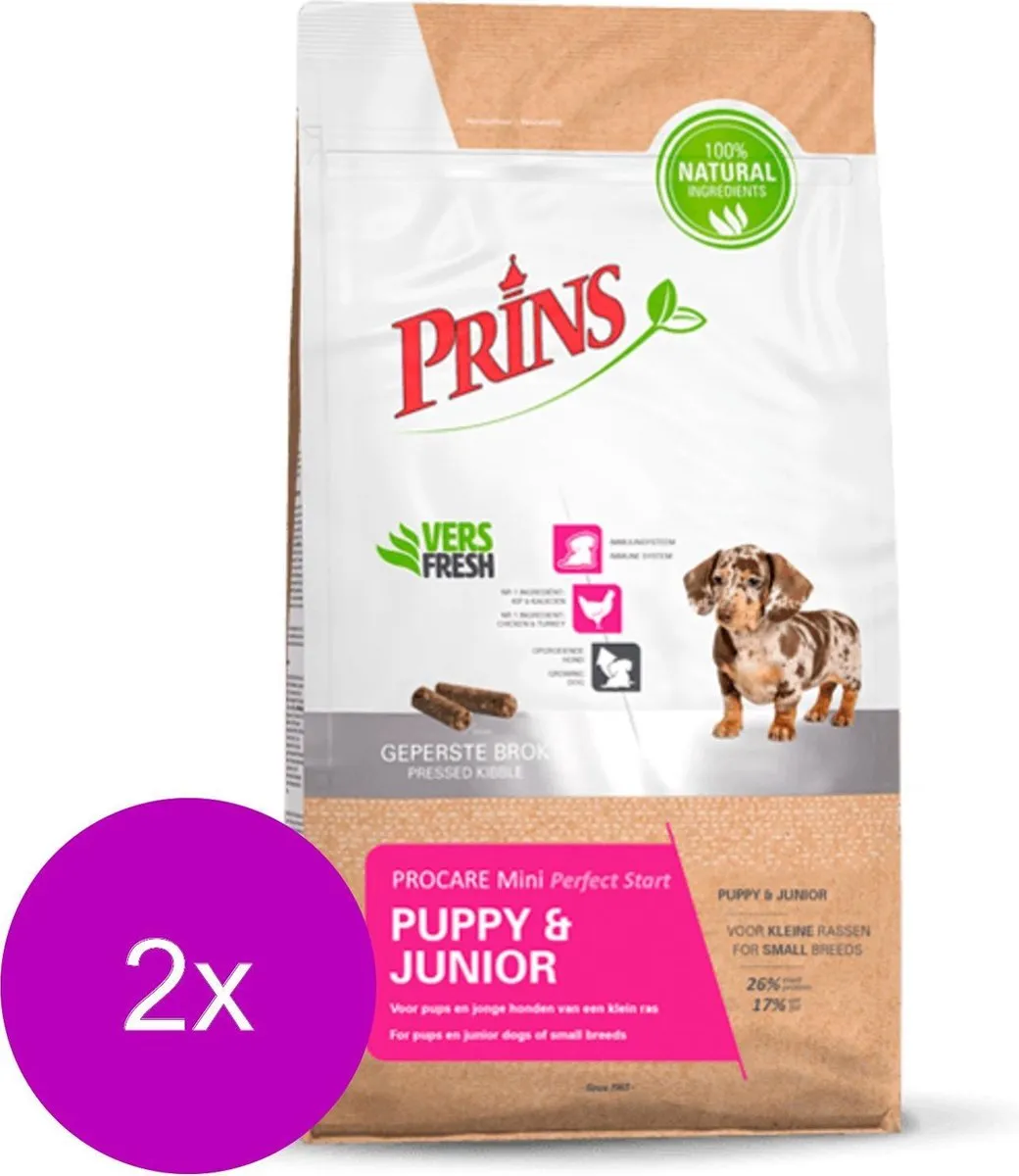 Prins Procare Puppy & Junior Mini Gevogelte Hondenvoer - 6 kg