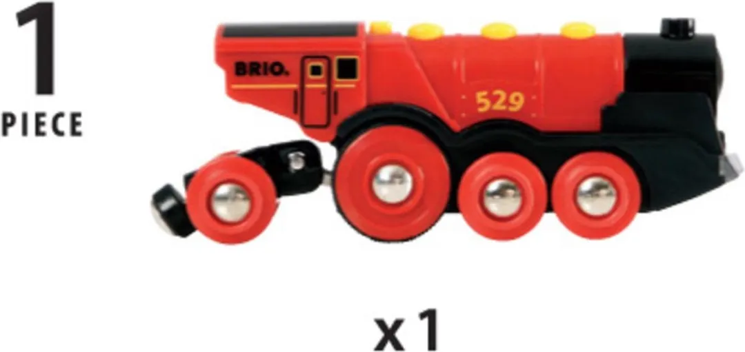 BRIO Rode Locomotief 33592 - 2x AA