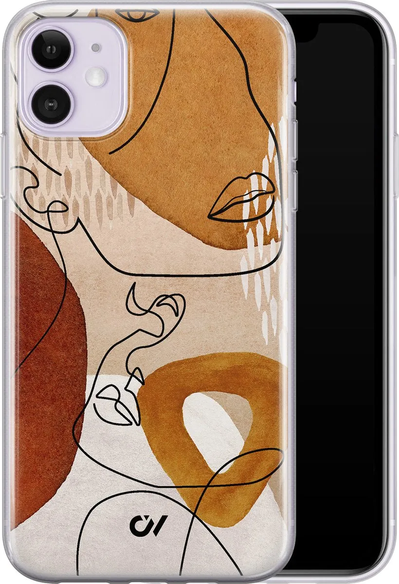 Casevibes iPhone 11 Hoesje A/11/UV/043 - Bruin