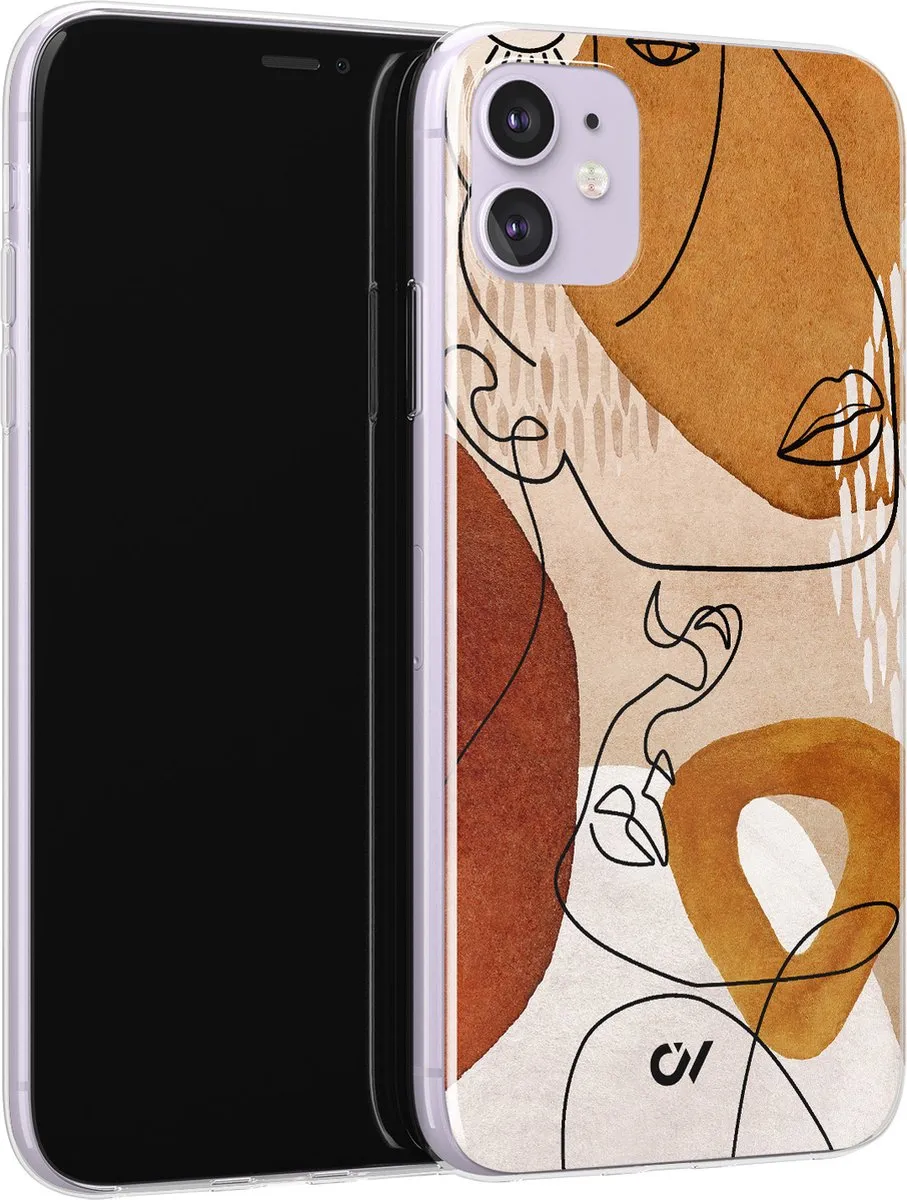 Casevibes iPhone 11 Hoesje A/11/UV/043 - Bruin