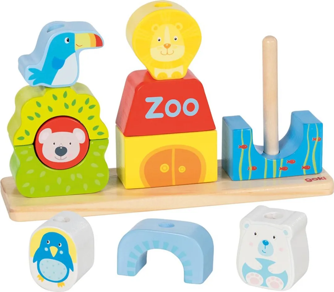 Goki Stacking Game - 18 Stuks Multicolor