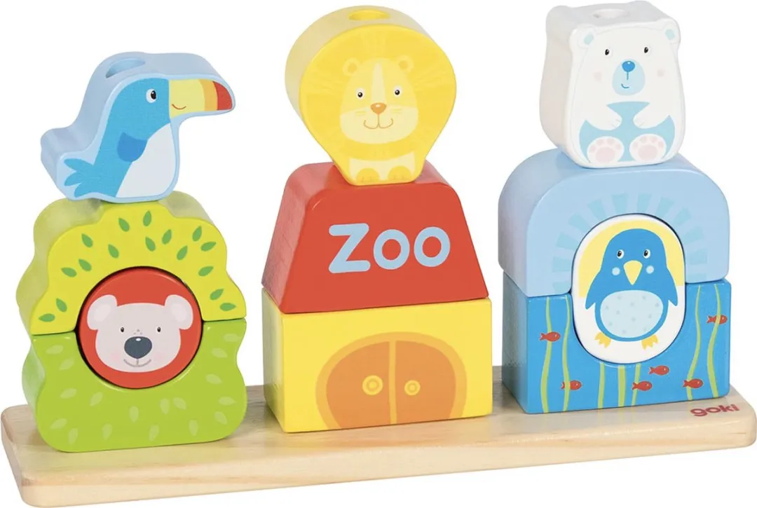 Goki Stacking Game - 18 Stuks Multicolor