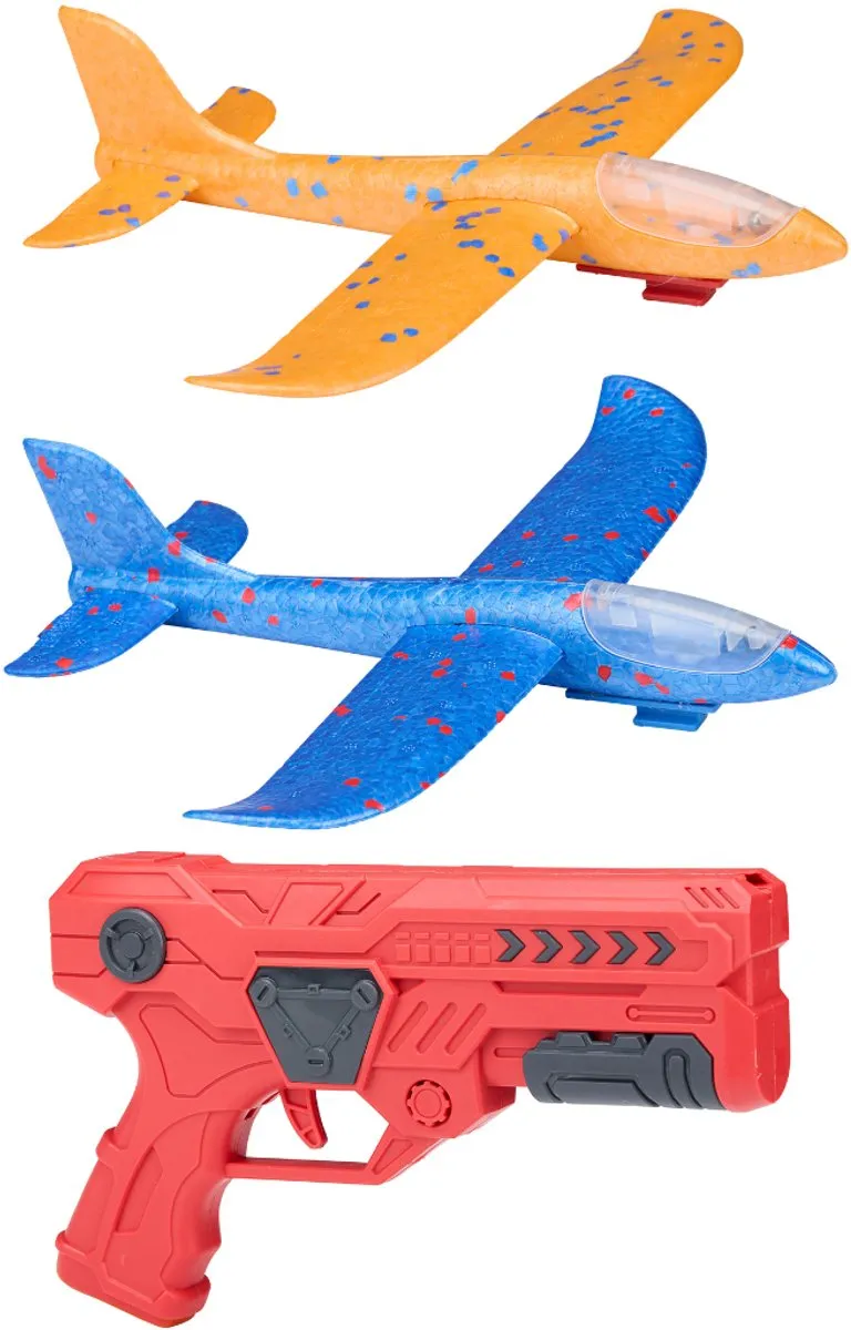 Eddy Toys Glider Gun 2-in-1 Zweefvliegtuig Pistool
