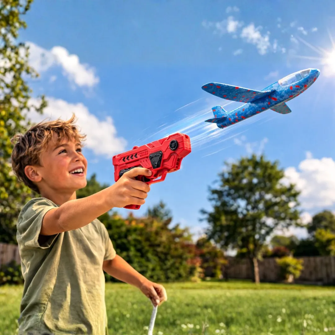 Eddy Toys Glider Gun 2-in-1 Zweefvliegtuig Pistool - Meerkleurig