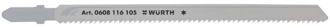 Würth Eén-ster decoupeerzaagblad voor de bouw voor dik plaatmetaal en sandwich
