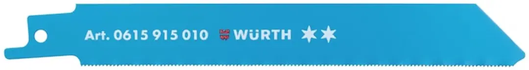 Würth Schrobzaagblad, metaal, twee sterren Voor profielen van dun plaatmetaal/p