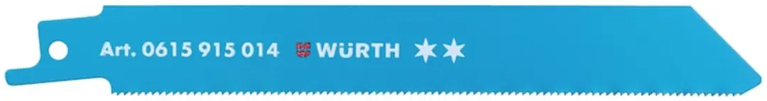 Würth Schrobzaagblad, metaal, twee sterren Voor profielen van dun plaatmetaal/p