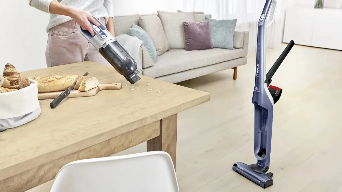 Bosch Flexxo BBH3K2800 Draadloze Steelstofzuiger - Blauw