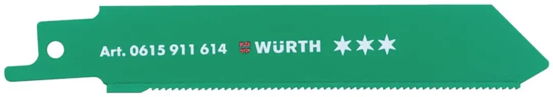 Würth Schrobzaagblad, roestvast staal, drie sterren Voor roestvaststalen platen