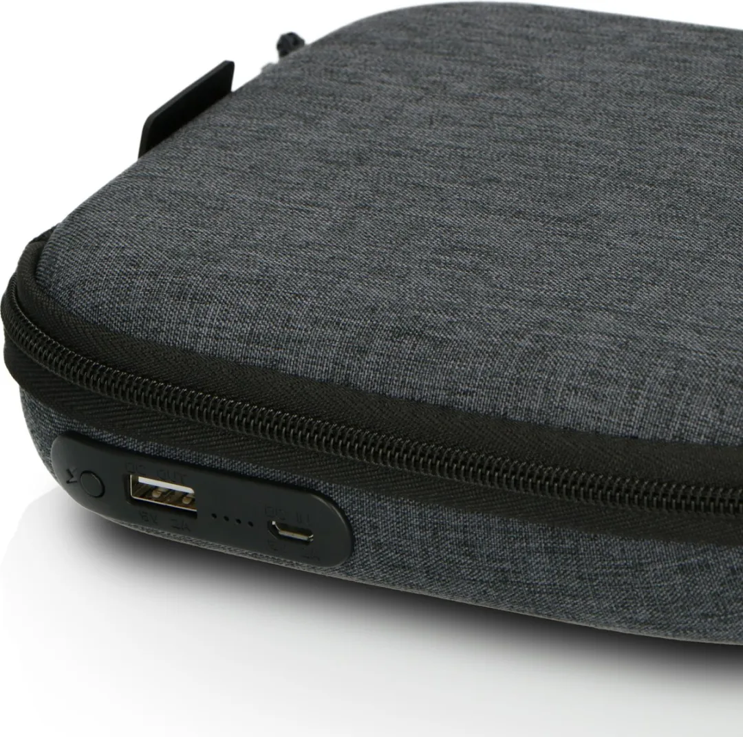 Lenco Discman Bundel - CD-300BK + PBC-50GY - Draagbare Bluetooth CD-MP3 Speler met ingebouwde Powerbank case