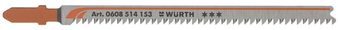 Würth Kunststofdecoupeerzaagblad, drie sterren voor PVC/thermoplastische materi