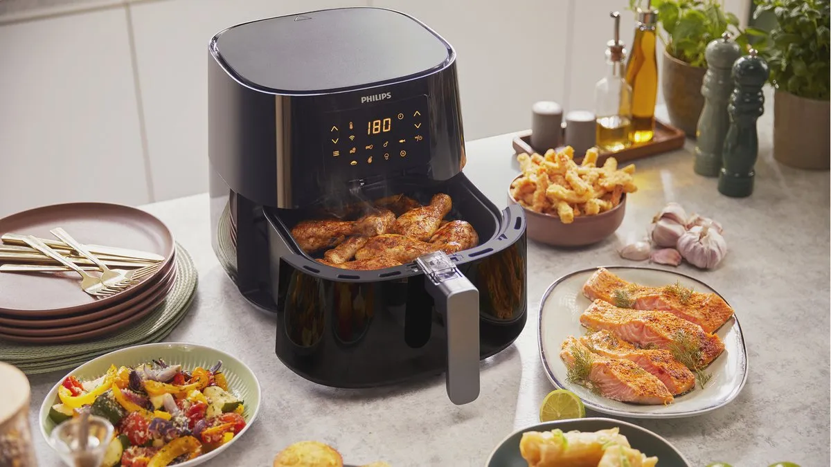 Philips Essential Connected 5000 HD9280/70 Airfryer XL - 2000W - Blauw
