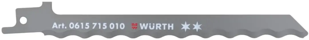 Würth Schrobzaagblad, bouw, twee sterren Voor mineraal isolatiemateriaal