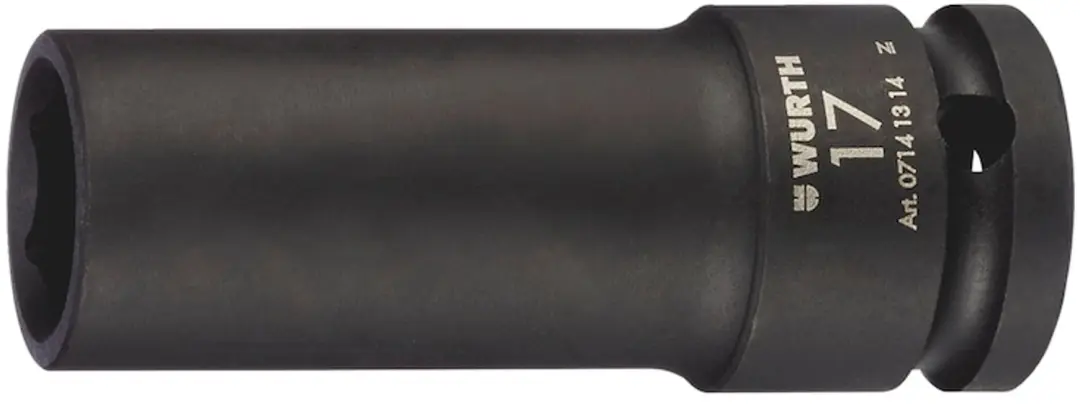 Würth Krachtdopsleutel 1/2 inch zeskant, metrisch, lang